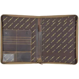 GREENBURRY Schreibmappe Vintage A4 Braun