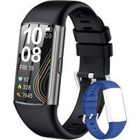 Smartwatch, 1,47 Zoll Touchscreen Fitnessuhr,Wasserdicht Fitness Tracker Fitnessuhr mit Schrittzähler, Herzfrequenzmesser, Schlafmonitor Android IOS