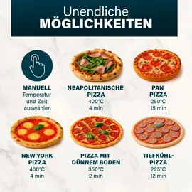 Princess Pro Max Pizzaofen 15L 400°C schwarz