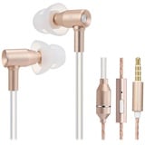 Docooler IBRAIN FC31 Luftschlauch Anti-Strahlung In-Ear-Kopfhörer 3,5 mm Kabelgebundenes Musik-Headset Strahlungsfreier Kopfhörer Rauschunterdrückungs-Lautstärkeregler mit Mikrofon