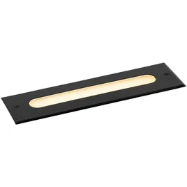QAZQA Moderner Bodenstrahler schwarz 30 cm inkl. Led Ip65 - Eline
