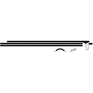 Paulmann Licht Paulmann URail Basis Set, 3x 1 m Schiene, Einspeisung & Verbindern, Schienensystem, in Schwarz matt, max 1000W, 230V, Deckenlampe, Deckenleuchte