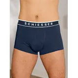 SCHIESSER 95/5 Shorts Organic Cotton webgummibund dunkelblau M 3er Pack