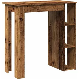 vidaXL Bartisch mit Regal 102 x 50 x 103,5 cm Braun