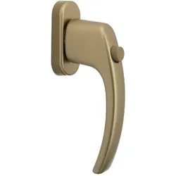 Standard Fenstergriff aus Aluminium Verschlussart: mit Druckknopf Farbe: Oliv