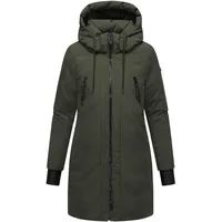 Navahoo Mantel Winterzart 14 oliv / schwarz 5XL