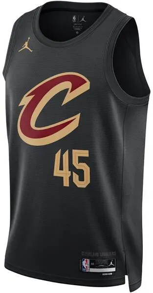 NIKE Herren Fantrikot Cleveland Cavaliers, BLACK/MITCHELL DONOVN, S