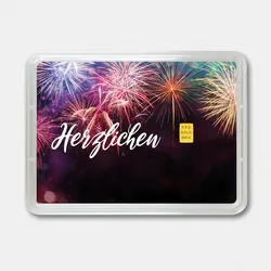 Goldbarren 05g Glückwunsch (Flip)