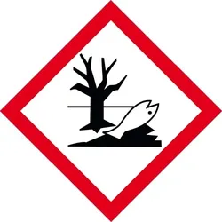 König Werbeanlagen Dreifke® Aufkleber I Gefahrensymbol Umwelt GHS 09, Folie, selbstklebend, 32x32mm, 16/Bogen, GHS-Verordnung