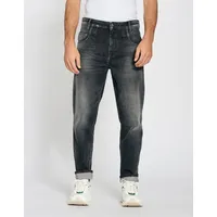 Gang Stretch-Jeans 94MARCO im relaxten 5-Pocket Style mit doppelter Gürtelschlaufe schwarz 32