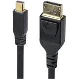 Startech Mini DP to DisplayPort 1.4 Kabel 3,0 m Schwarz