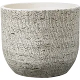 Söndgen Keramik Soendgen Keramik Blumenübertopf/Pflanzgefäß/Pflanzkübel, Übertopf Portland, Größe: Ø 25 cm, Höhe 21 cm, Farbe: Rindenoptik, für den Innenbereich