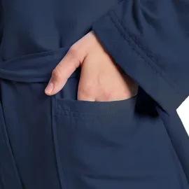 Arena Unisex Compact Microfiber Robe Mantel, blau - Navy-white - M