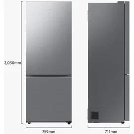 Samsung RB53DG706AS9EF RB6000D Kühl-Gefrierkombination (538 l, 2030 mm hoch, Edelstahl)