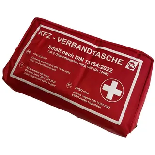IWH KFZ-Verbandtasche rot DIN 13164:2022 Verbandtasche Pkw DIN 13164 02-2022 1 Set
