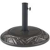 casa.pro Sonnenschirmständer Bisegna Beton Ø50x7cm Bronzefarben 25 kg casa.pro