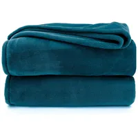 Heimtexland Kuscheldecke flauschig Flanell Wohndecke warm Oekotex Tagesdecke Überwurf