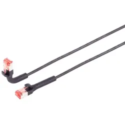 Lanview Bendable booted RJ45 CAT6A U/FTP 5m Black FLEX-ANGLE - Kabel - Netzwerk