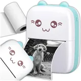 KRUMAD Mini Bluetooth Drucker 200DPI Mobiler Thermodrucker