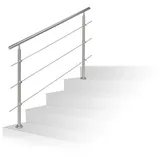 Relaxdays Treppengeländer mit 3 Querstreben, 150 cm