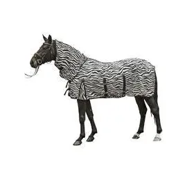 HKM 4669 Fliegendecke Zebra, Halsteil Bauchlatz, Pferdedecke Weidedecke, 95