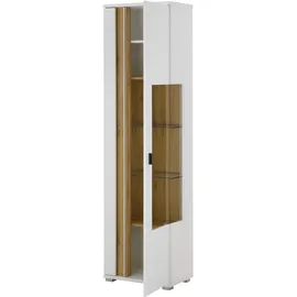Home Affaire Vitrine LONG ISLAND 55 x 35 x 200 cm Weiß