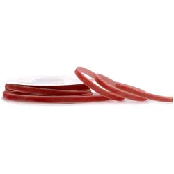 Creativery 6mm Samtband 10m Schmuckband Geschenkband Schleifenband Stoffband Uni Terrakotta