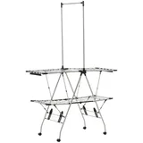 Homcom Wäscheständer 2,08 m silber