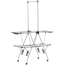 Homcom Wäscheständer 2,08 m silber