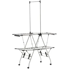 Homcom Wäscheständer 2,08 m silber