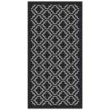 Panorama Vinyl Teppich Cuzco Schwarz 140x200 cm - Kitchen Floor Mat Küchenmatte - Rutschfestes Flammhemmend - Groß Teppich - Teppiche PVC