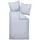 JANINE Interlock-Jersey Fischgrätmuster Grau 135 x 200 cm + 80 x 80 cm
