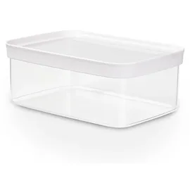 Emsa Optima rechteckig transparent/weiß 2 l