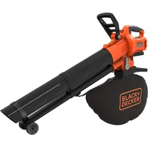 Black & Decker BLACK+DECKER Laubsauger Akku Laubbläser Akku mit Häcksler BCBLV36B (45l Fangsack, bürstenloser Motor, 210 km/h Luftgeschwindigkeit und hohe Saugleistung – Decker BCBLV36B-XJ,