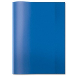 HERMA Heftumschlag transparent blau Kunststoff DIN A4
