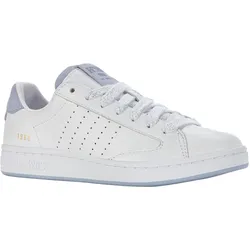Sneaker K-SWISS "LOZAN KLUB LTH", Gr. 40, weiß (weiß, flieder), Leder, sportlich, Schuhe