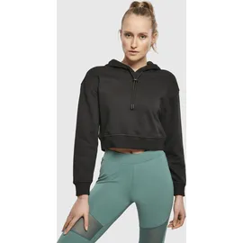 URBAN CLASSICS Short Terry Hoodie Schwarz S