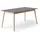Hammel Furniture Esstisch "Meza Designtisch mit Auszugsfunktion und 2 Einlegeplatten", grau (graphit, naturfarben), B:210cm H:73,5cm T:100cm, Tischplatte: Graphit nanobehandeltes Fenix-Laminat (schwarzer Rand), Gestell: Weiß pigmentiertes Eiche, Mit nanobehandeltem