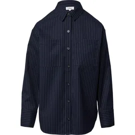 s.Oliver Overshirt mit Nadelstreifen in Oversize - blau - 34