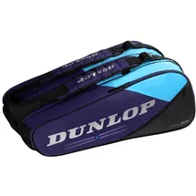 Dunlop FX Performance 12 Racket Bag – Tennistasche für bis zu 12 Schläger, Violett/Schwarz/Cyan