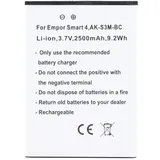 AccuCell Akku passend für Emporia Smart 4 AK-S3M-BC Li-ion 3,7V 2500mAh 9,2Wh
