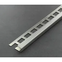 Fliesen Alfers Quadratprofil / Ecken Aluminium gebürstet Länge -