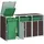 vidaXL Mülltonnenbox 216 x 81 x 115 cm braun