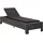 vidaXL Sonnenliege 220 x 75 x 35 cm schwarz