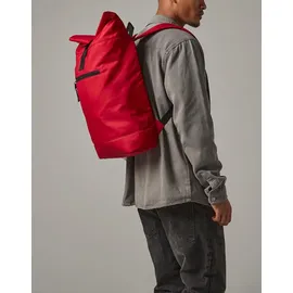 BagBase BG286 | Recycled Roll-Top Backpack, 32 x 44 x 13 cm - Farbe: Classic Red - Größe: 32 x 44 x 13 cm - Rot