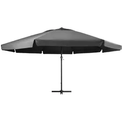 vidaXL Sonnenschirm mit Aluminium-Mast 600 cm Anthrazit