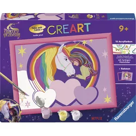 Ravensburger CreArt, Malen nach Zahlen Kinder Unicorn Academy - Wildstar