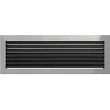 Kratki Warmluftgitter Ofen Edelstahl 17 x 49 cm