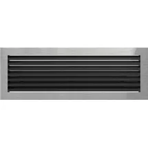 Kratki Warmluftgitter Ofen Edelstahl 17 x 49 cm