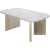 CaliCosy Couchtisch HILLABY Braun MDF 105 x 38,2 x 112 cm